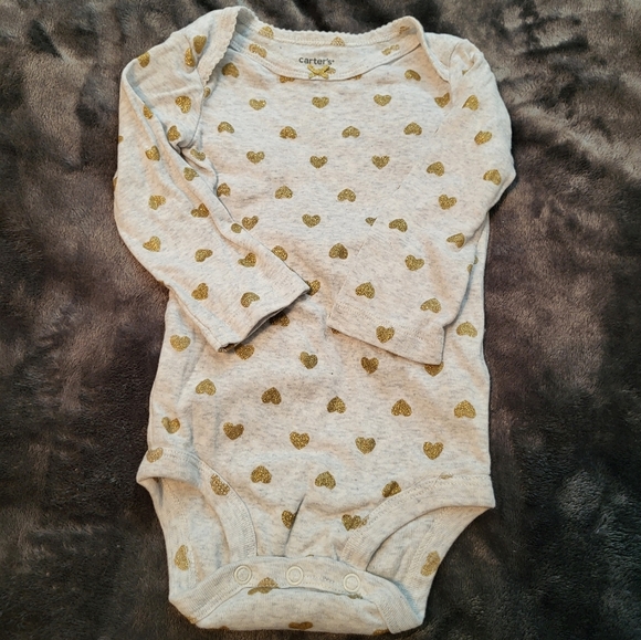 🩷 3/$15 Girls (12M) Carter's 4-piece Bundle, Onesie, Pants & 2-piece Hat Set - Picture 3 of 7